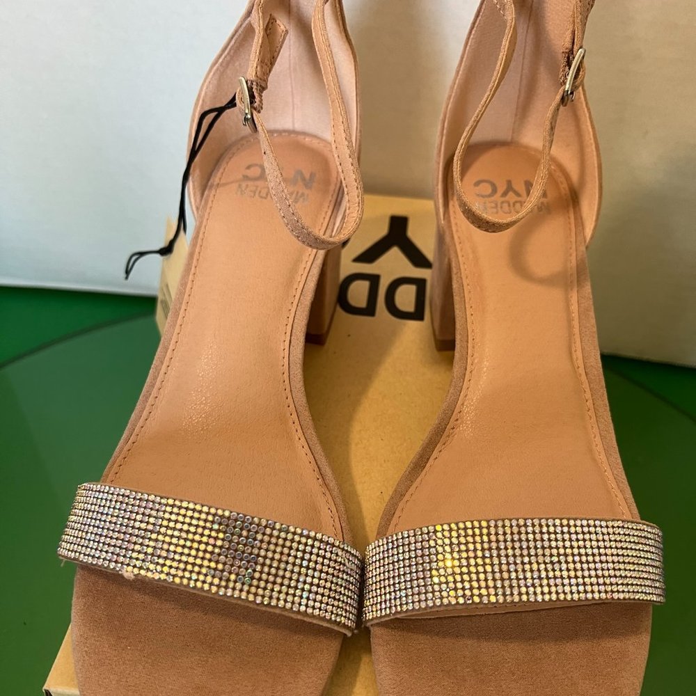 Madden NYC Blush Block Heel City Sandal - Picture 5 of 7
